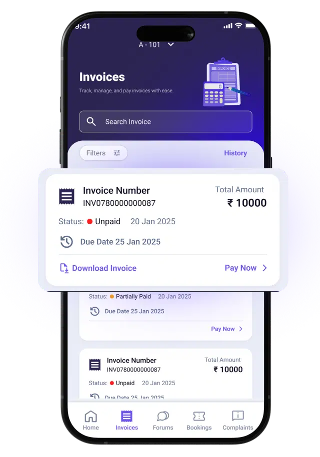 Track & pay your dues